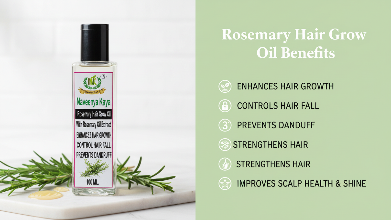 Rosemary Hair Grow Oil - Image 5
